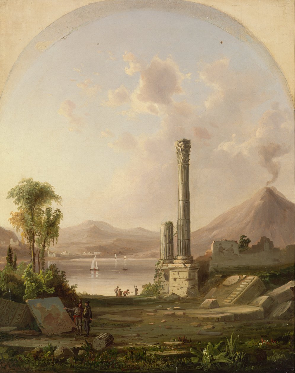 Pompeji, 1855. af Robert Seldon Duncanson