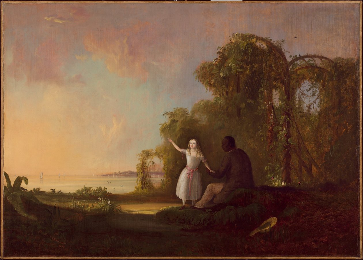 Onkel Tom og lille Eva af Robert Seldon Duncanson