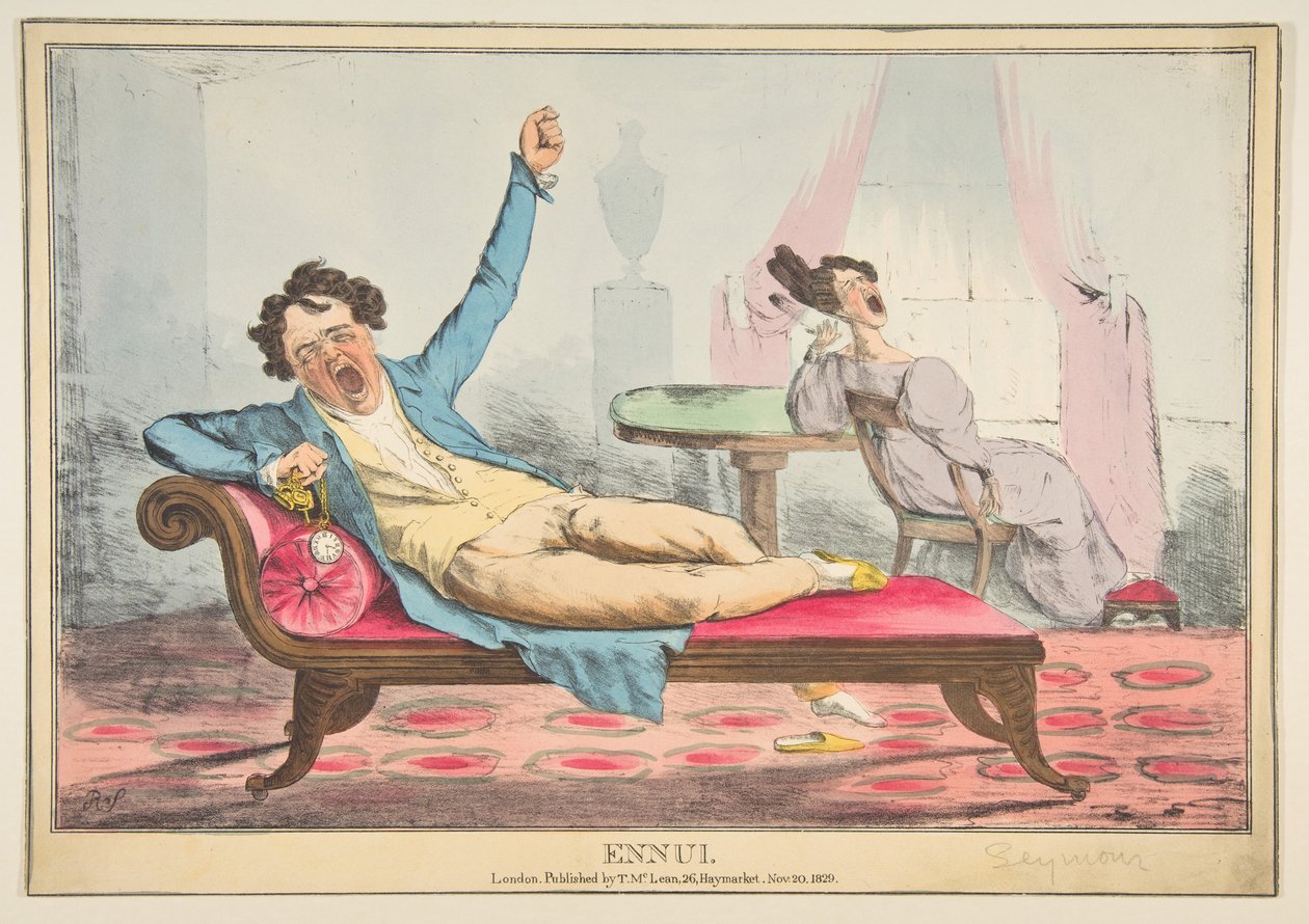 Ennui, 20. november 1829. af Robert Seymour