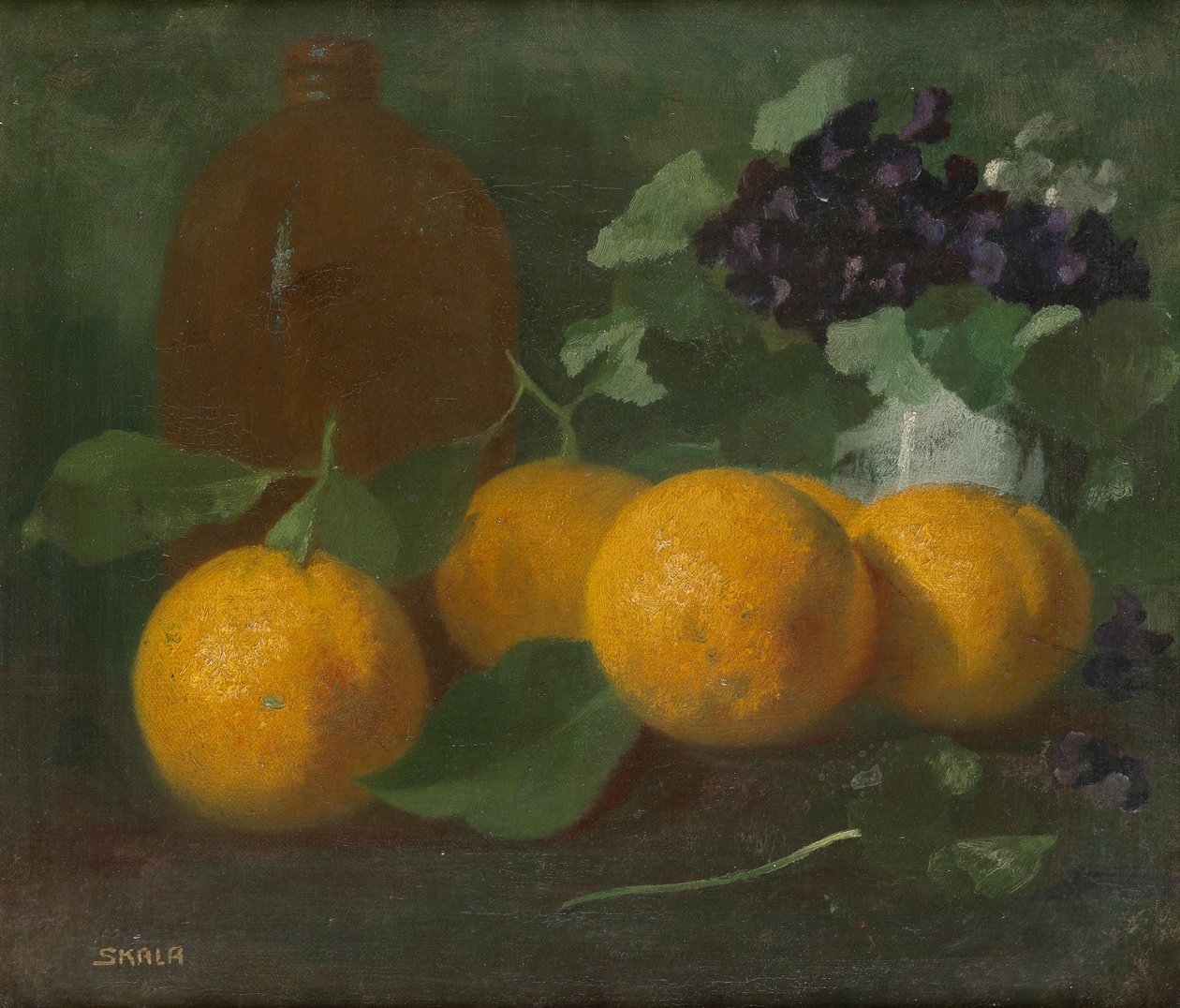 Stilleben med appelsiner af Robert Skala