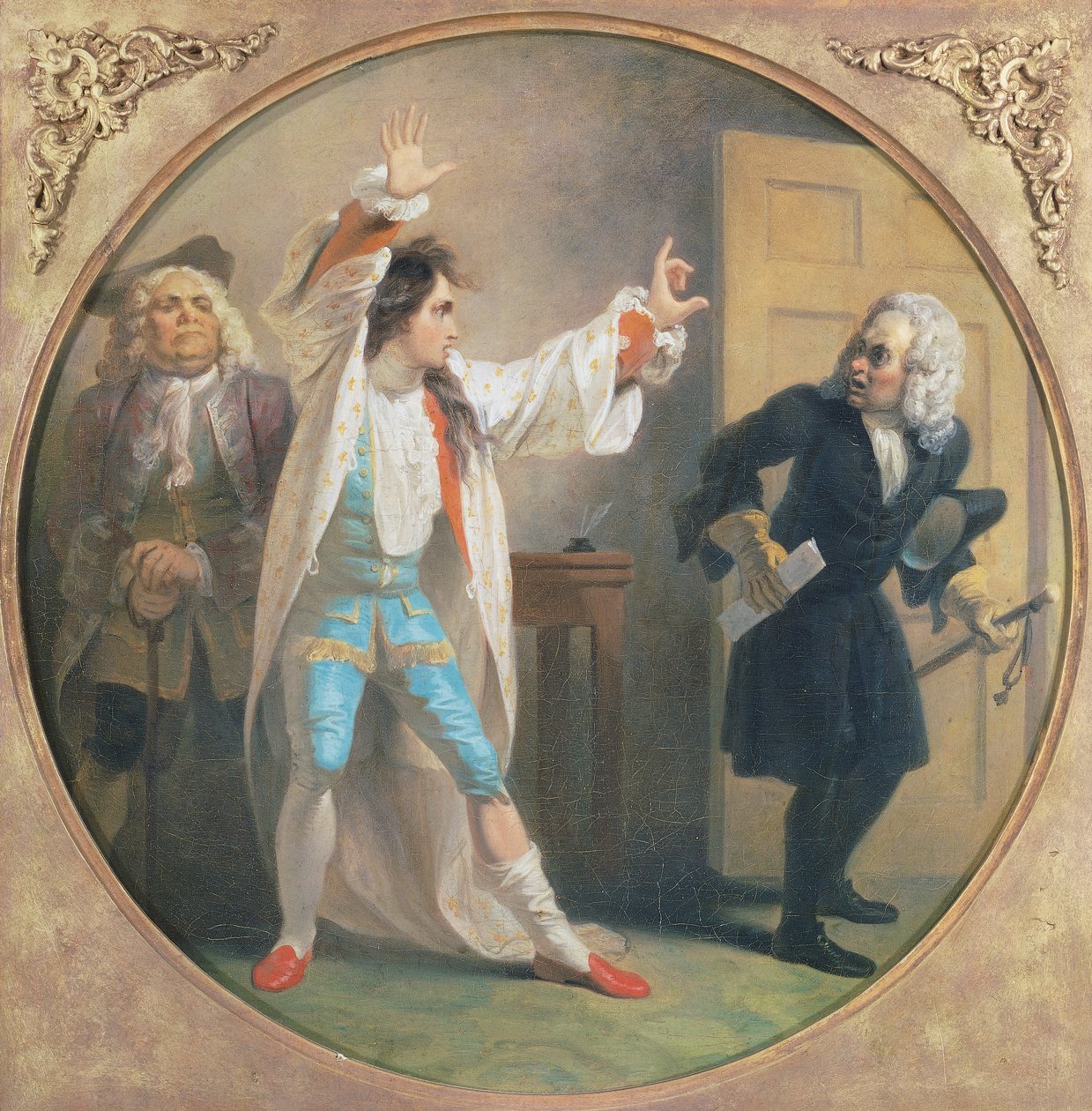 Act IV, Scene I of Love for Love af William Congreve (1670-1729), maleri af Robert Smirke (1752-1845). Det Forenede Kongerige af Robert Smirke