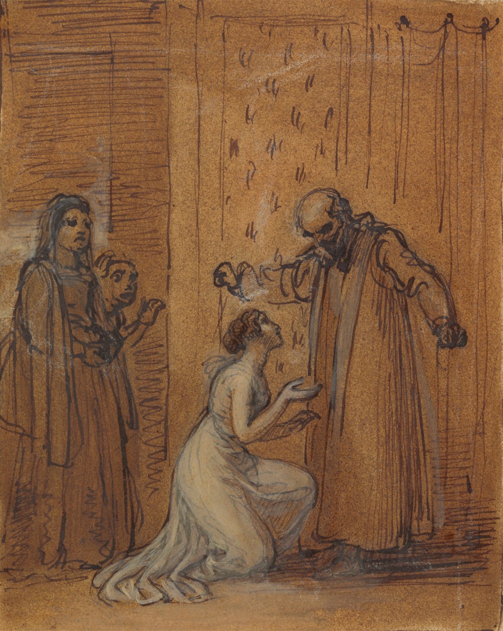 Capulet rækværk ved sin datter, Julie af Robert Smirke