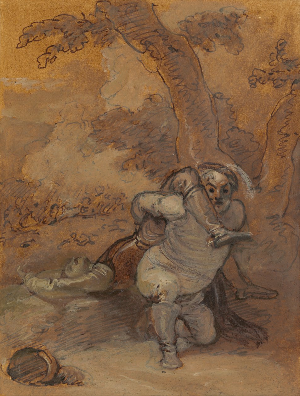 Falstaff trækker liget af Hotspur af Robert Smirke