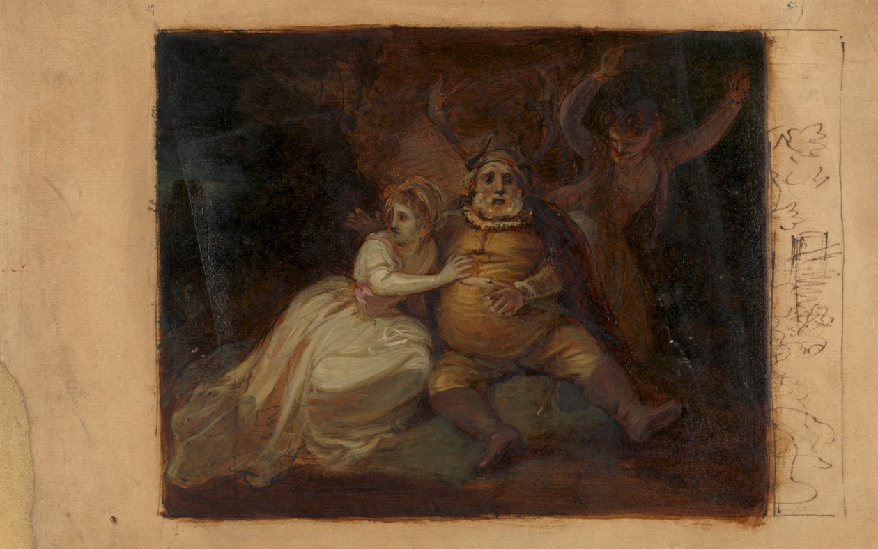 Falstaff ved Hernes Eg af Robert Smirke
