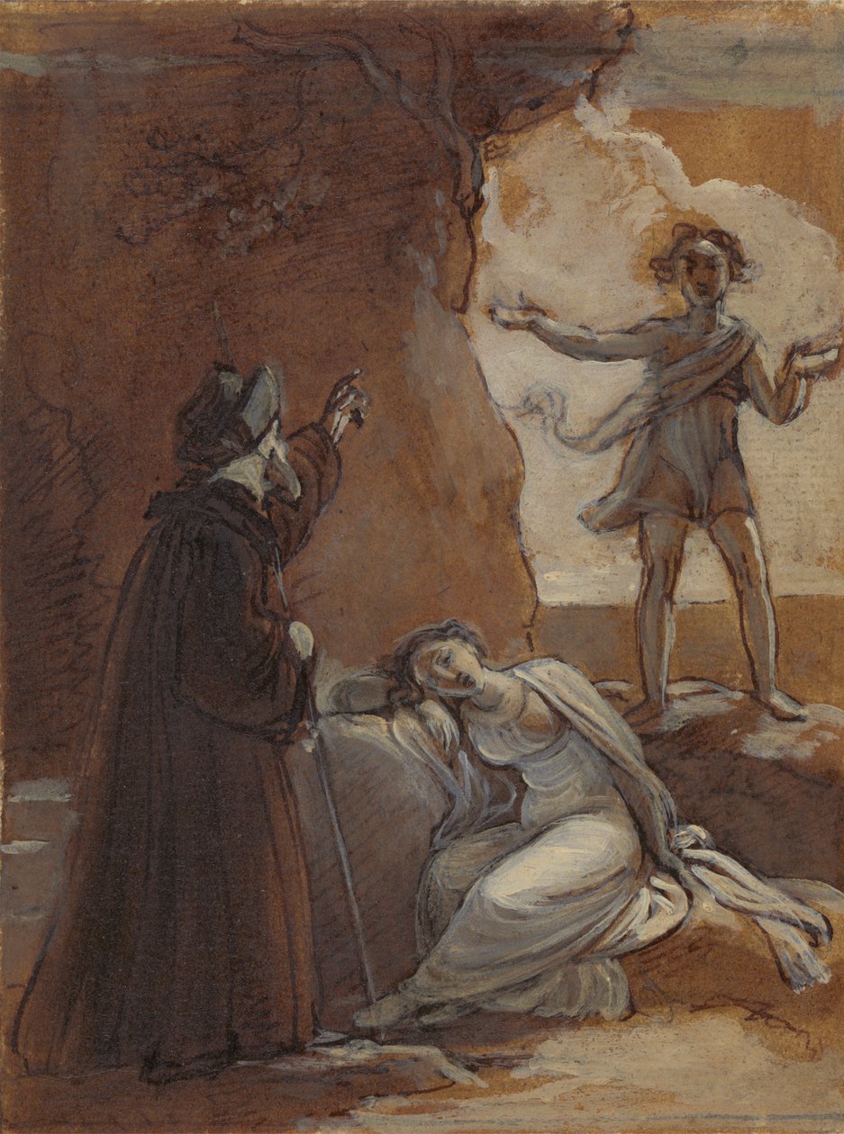 Prospero og Ariel af Robert Smirke