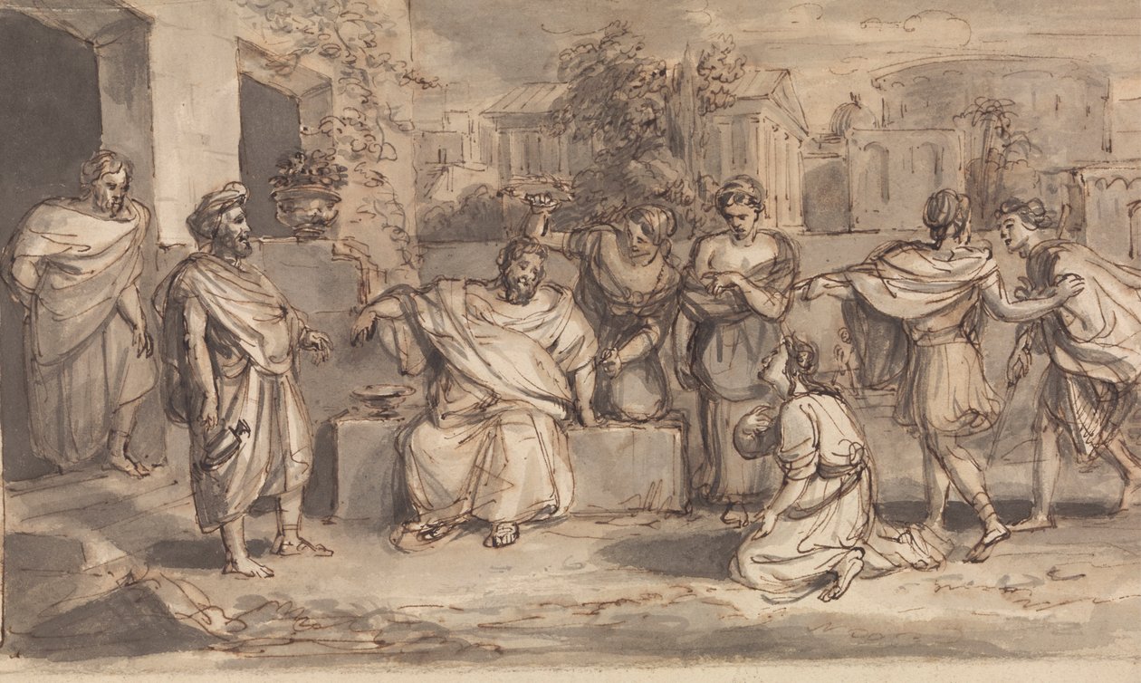 Skech for Timon af Athen af Robert Smirke