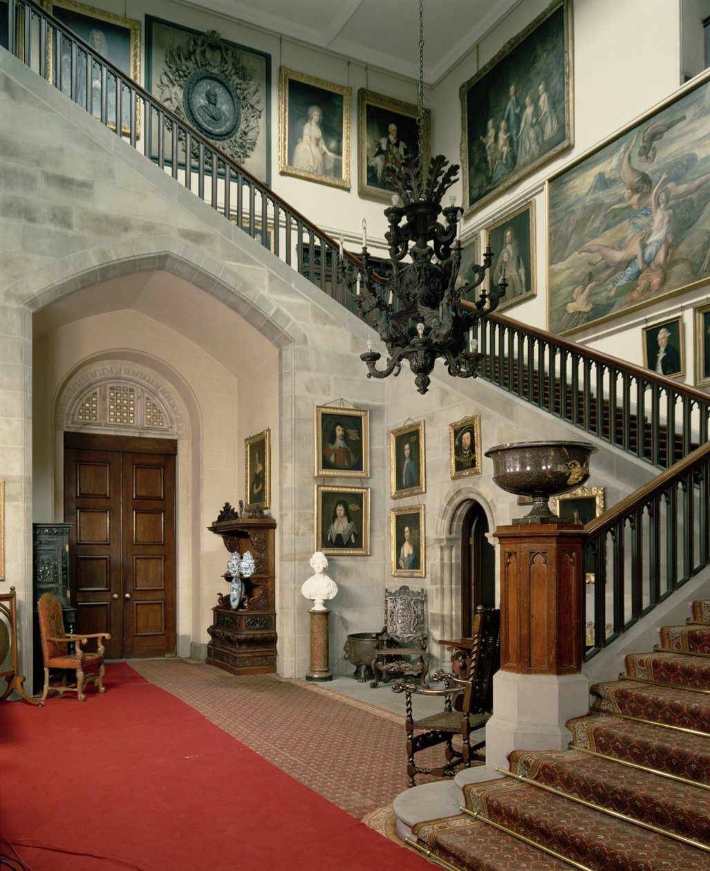 Udsigt over Trappehallen, 1812-15 af Robert Smirke