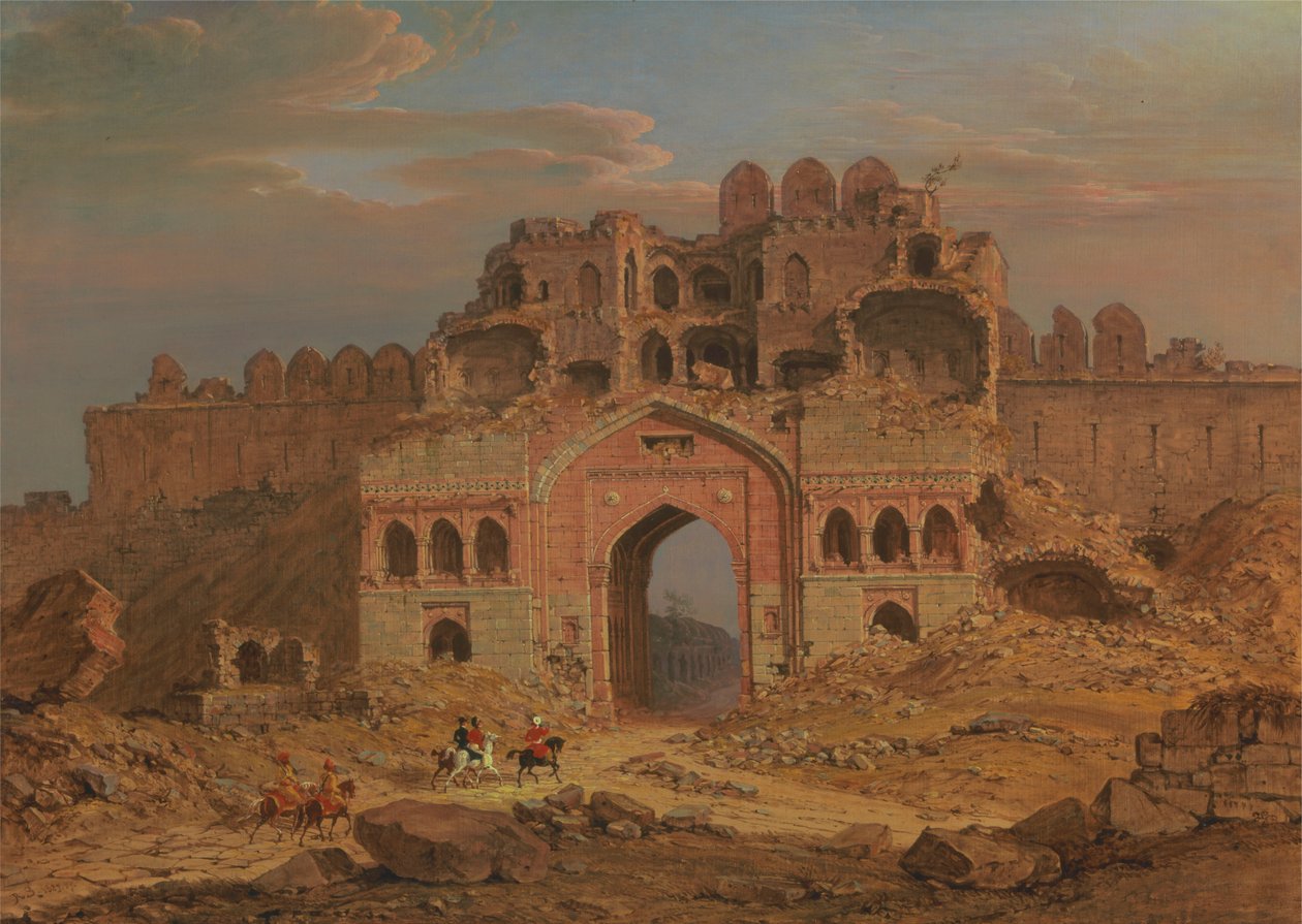 Indenfor hovedindgangen til Purana Qila, Delhi af Robert Smith