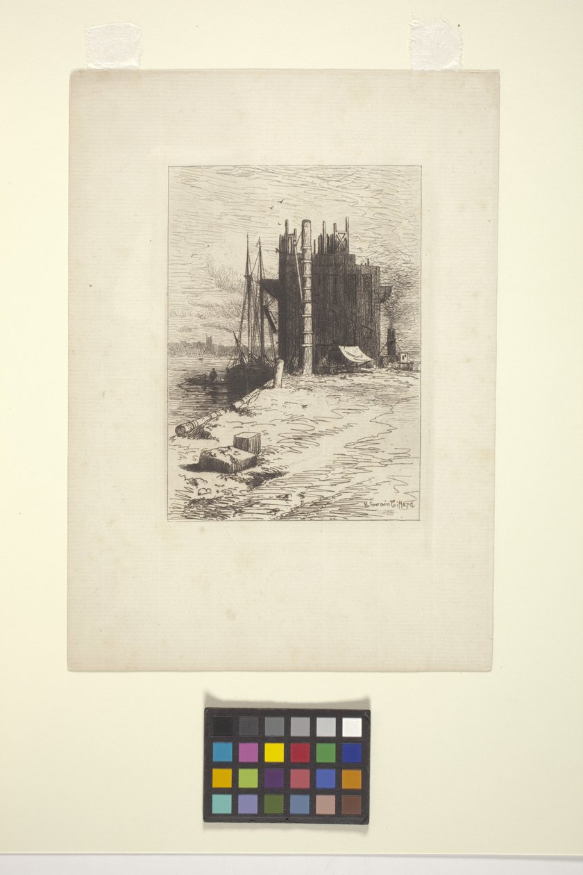 Kullommer i New Bedford (blæk) af Robert Swain Gifford
