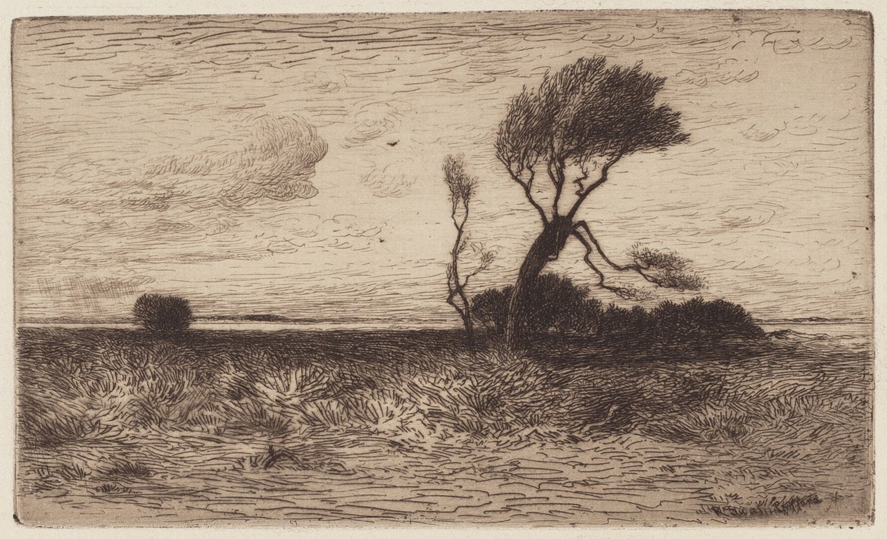Nær kysten [lille tallerken] af Robert Swain Gifford