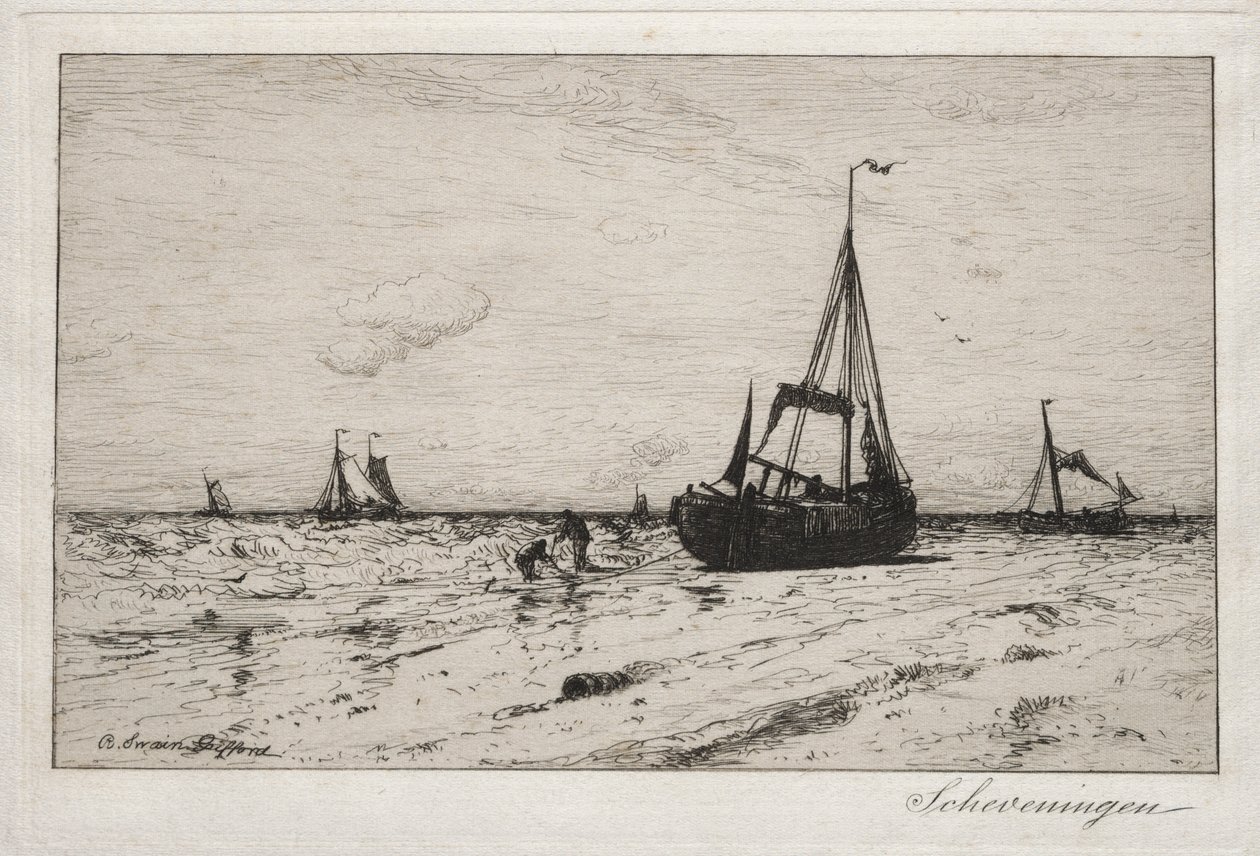 Scheveningen (ætsning) af Robert Swain Gifford
