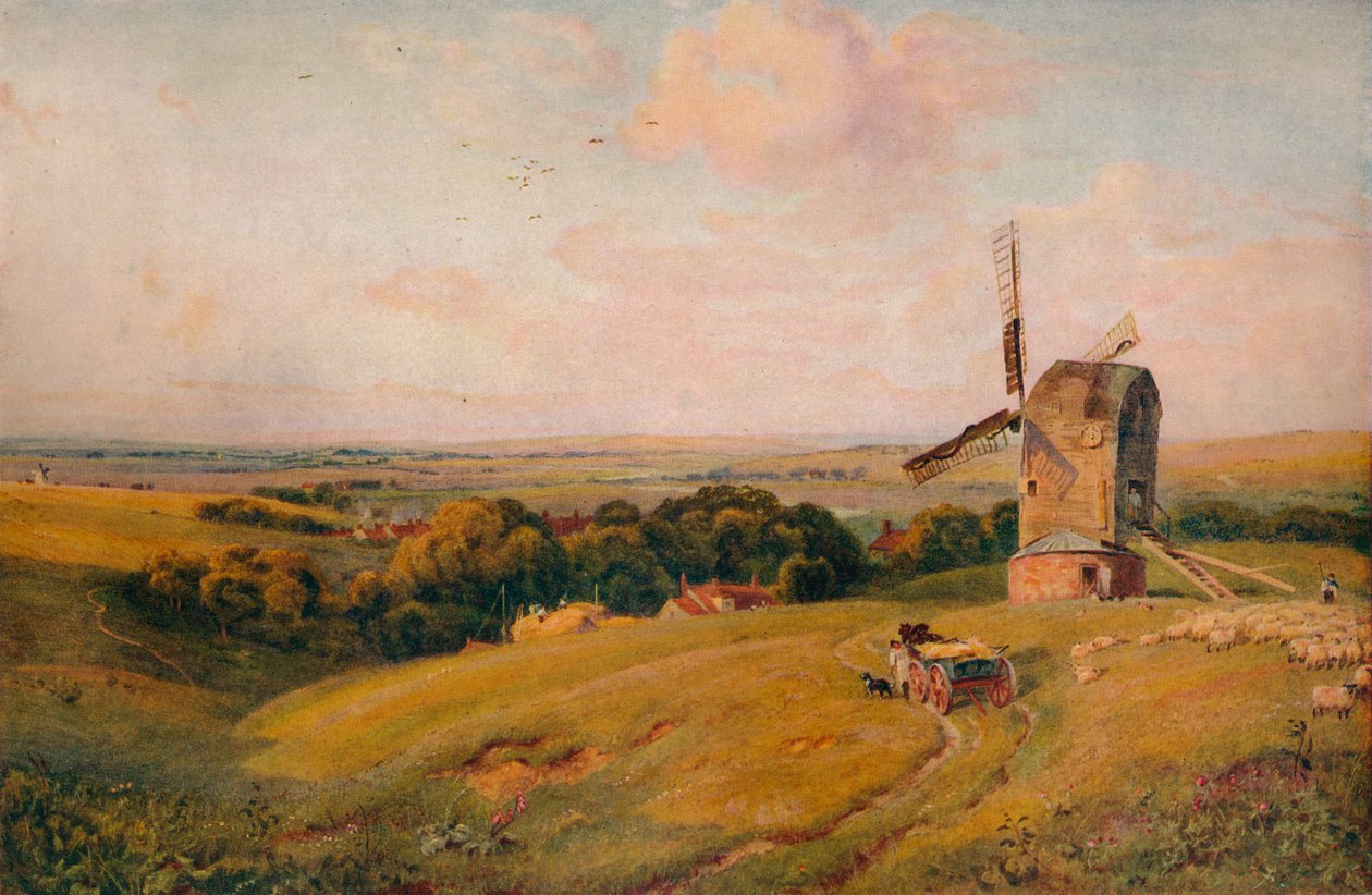 Alfriston Mølle, c1886, 1938 af Robert Thorne Waite