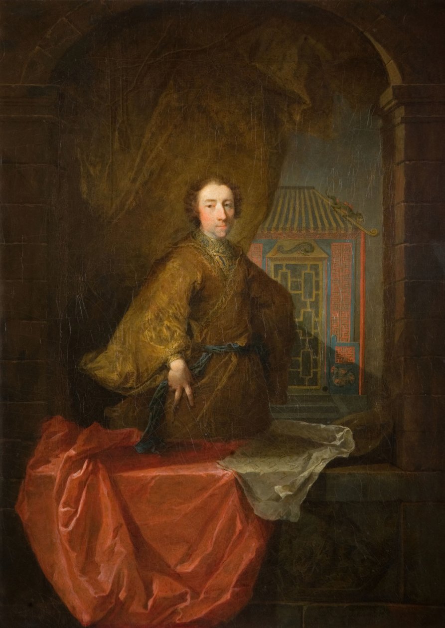 Portræt af Richard Dicky Bateman, 1741. af Robert Tournieres