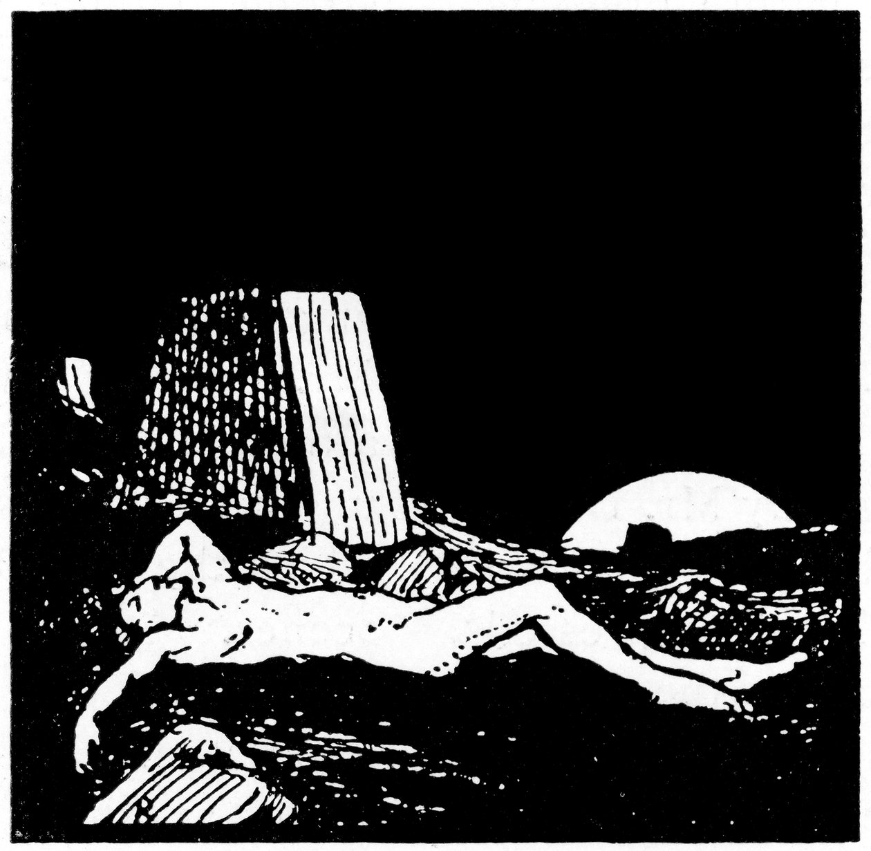 Tegning til Jobs Bog, 1913. af Robert Traill Rose