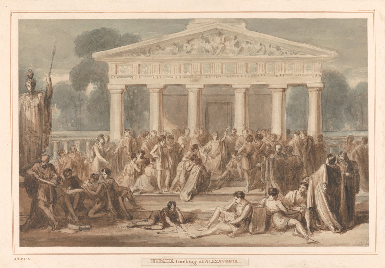 Hypatia-undervisning i Alexandria af Robert Trewick Bone