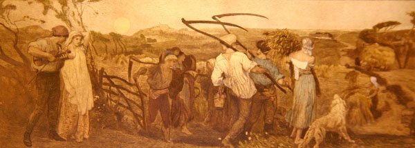 Harvest Moon, ca. 1883 (håndfarvet radering på papir) af Robert Walker Macbeth