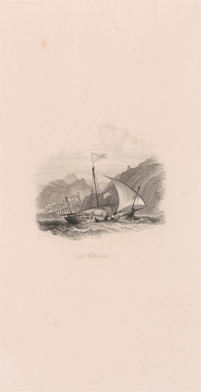 Amalfi (vignet) af Robert Wallis