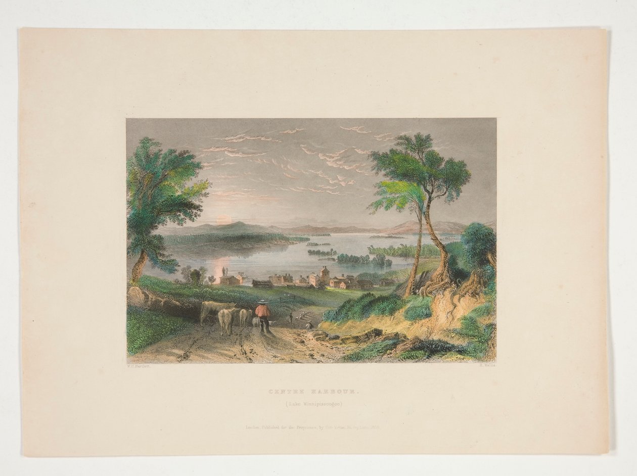 Center Harbour, Lake Winnipesaukee, illustration til Nathaniel Parker Willis af Robert Wallis