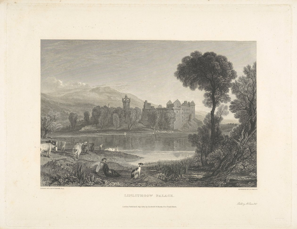 Linlithgow Palace af Robert Wallis