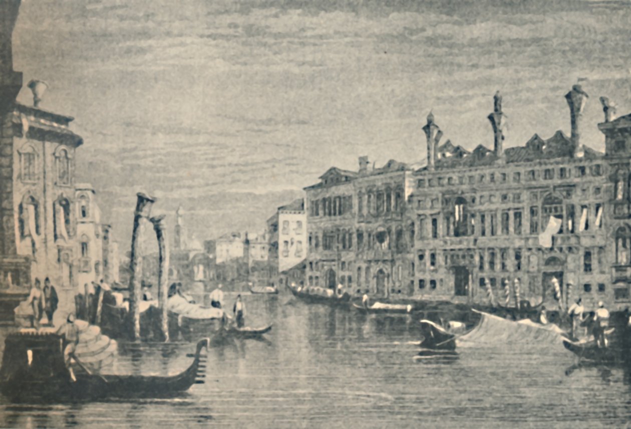 Palazzo Mocenigo, 1830, 1925. af Robert Wallis