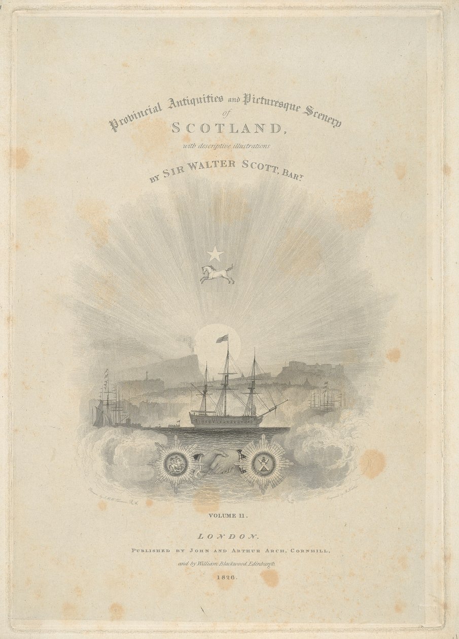 Titelside: Provincial Antiquities and Picturesque Scenery of Scotland, bind II af Robert Wallis