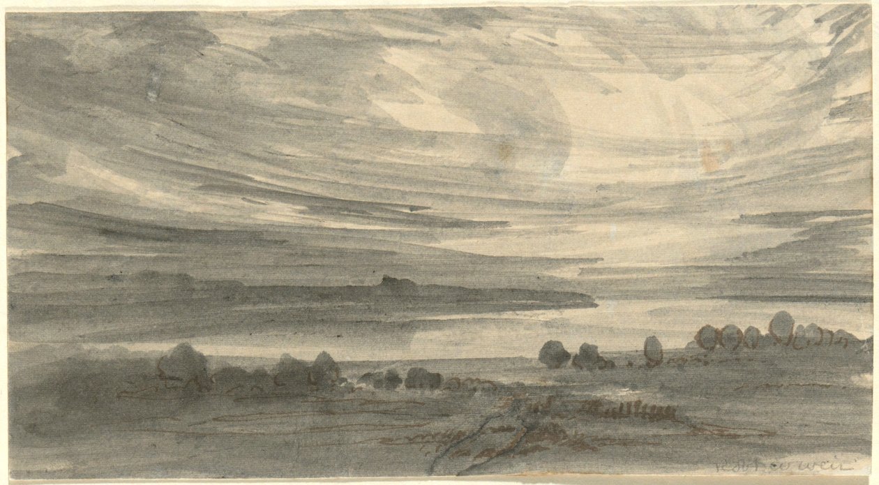 Landskab med sø af Robert Walter Weir