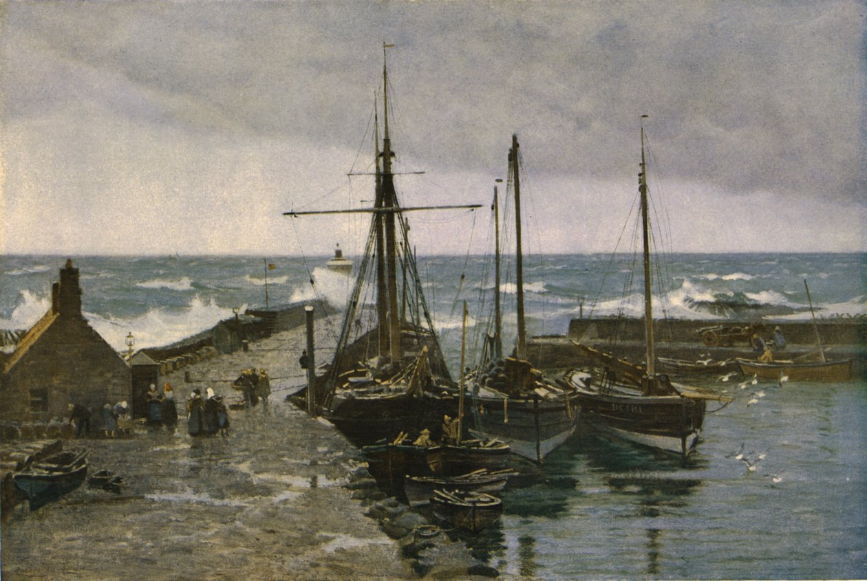 Hjem og ly, 1905, c1930. af Robert Weir Allan