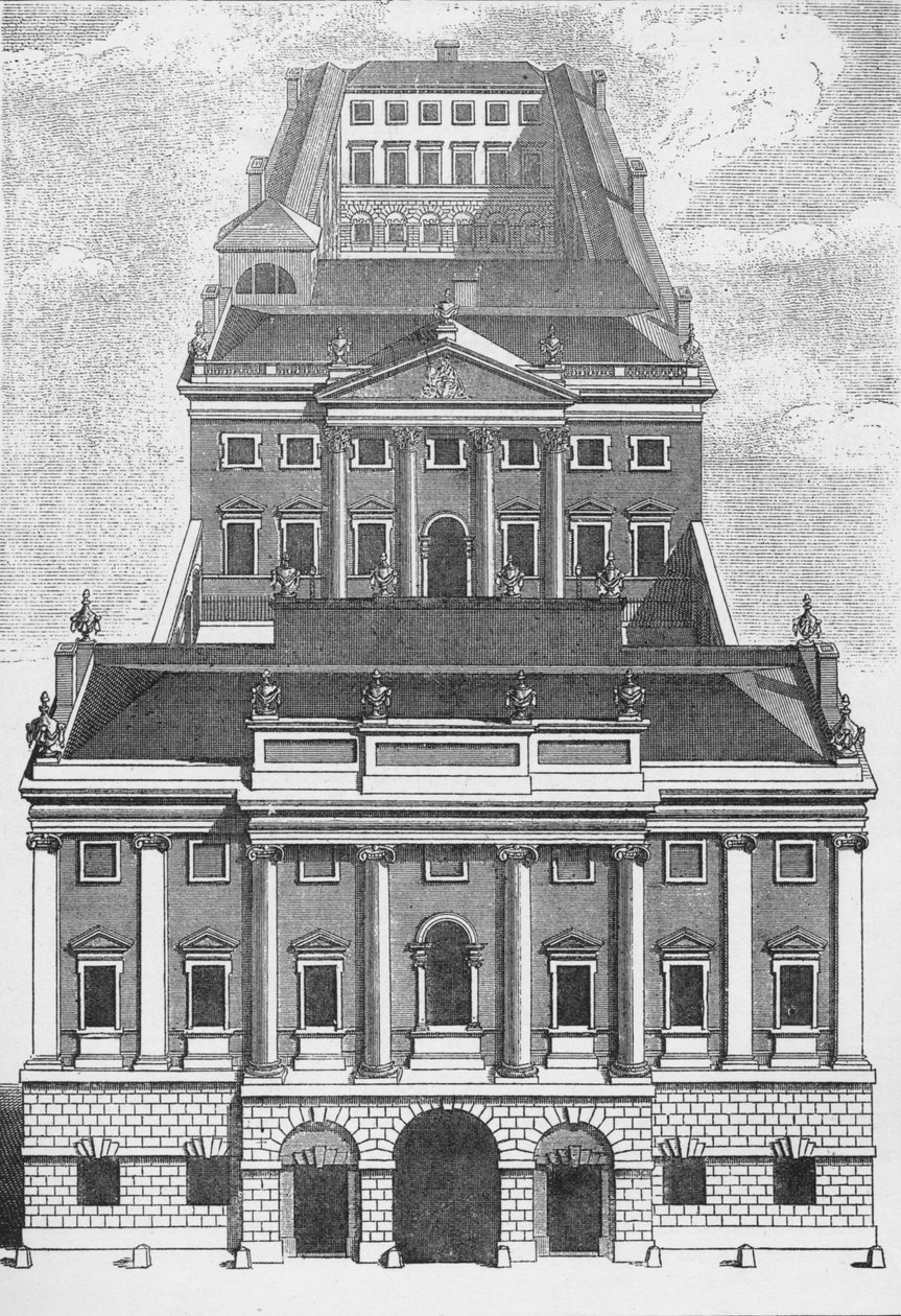 Et perspektivbillede af Bank of England, 1743 1903 af Robert West