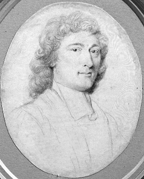 Mandsportræt (blyant på vellum) af Robert White