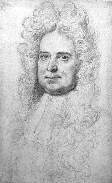 Mandsportræt (blyant på vellum) af Robert White