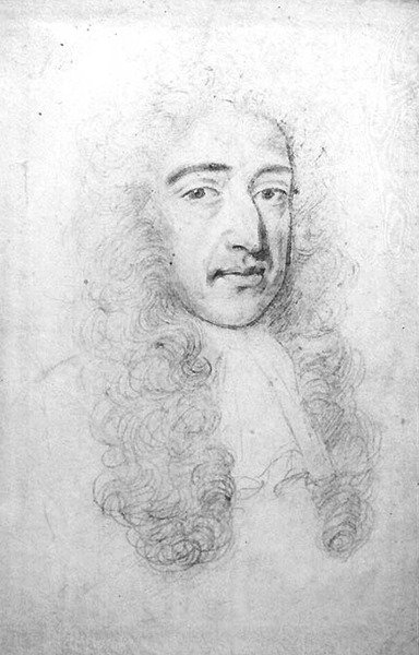 Portræt af Charles II (1630-85) (blyant på vellum) af Robert White