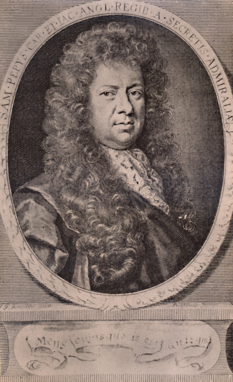 Samuel Pepys, engelsk dagbogsskriver og flådeadministrator, c1690 1894 af Robert White