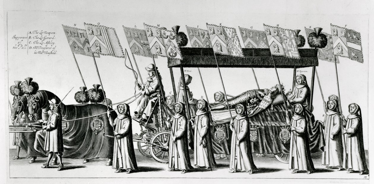 Statsbegravelse af George Monck, 1. hertug af Albemarle, 1671 af Robert White