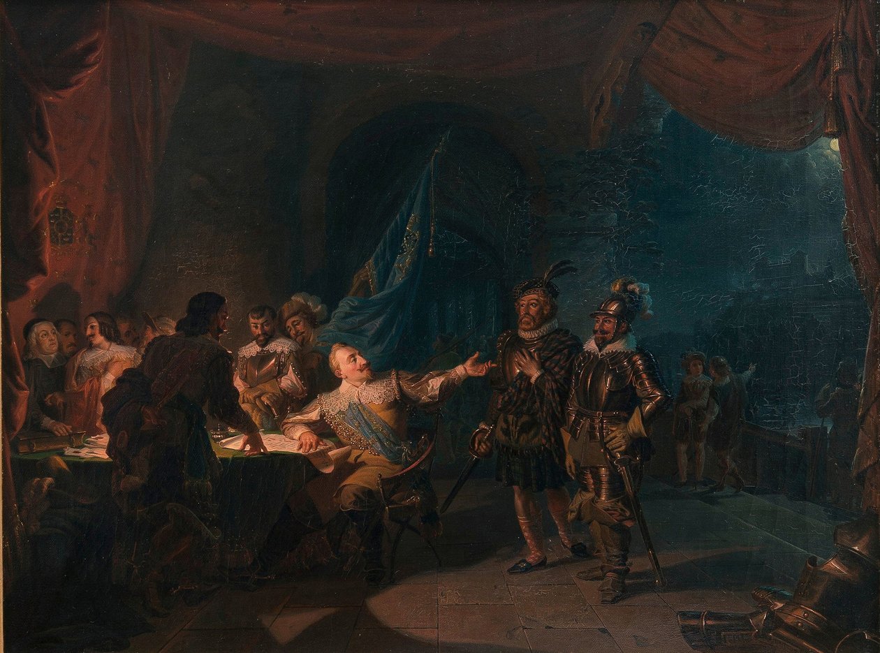Gustav II Adolf af Sverige i Würzburg af Robert Wilhelm Ekman
