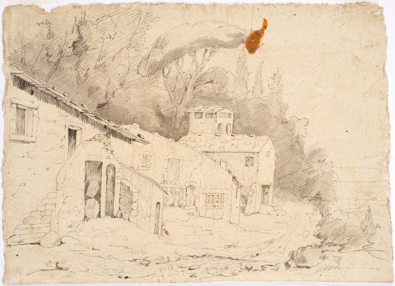 Italiensk bondegård af Robert Wilhelm Ekman