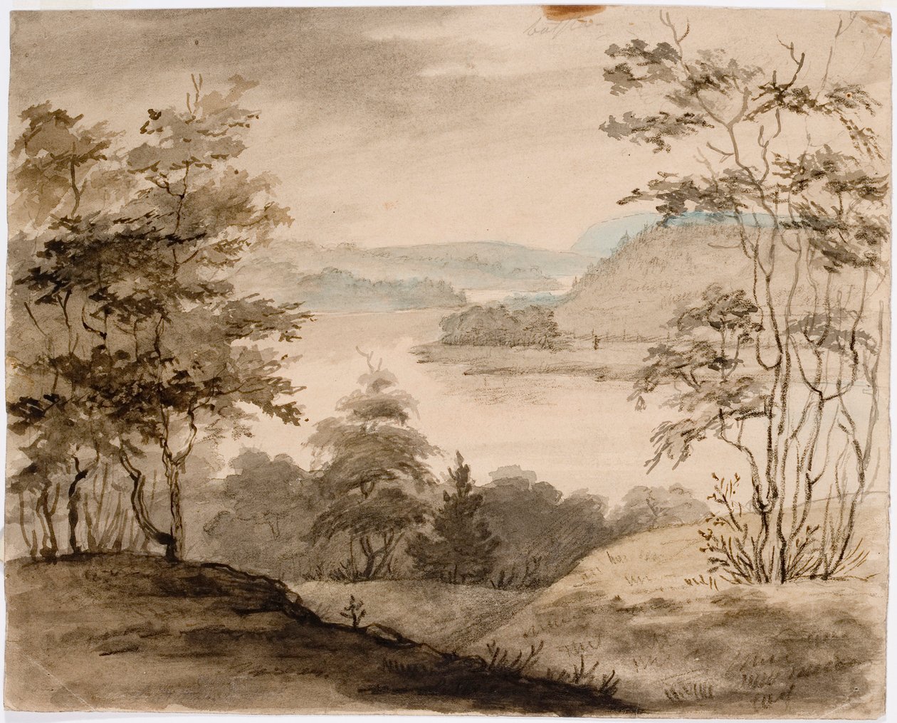 Landskab med snoet flod af Robert Wilhelm Ekman