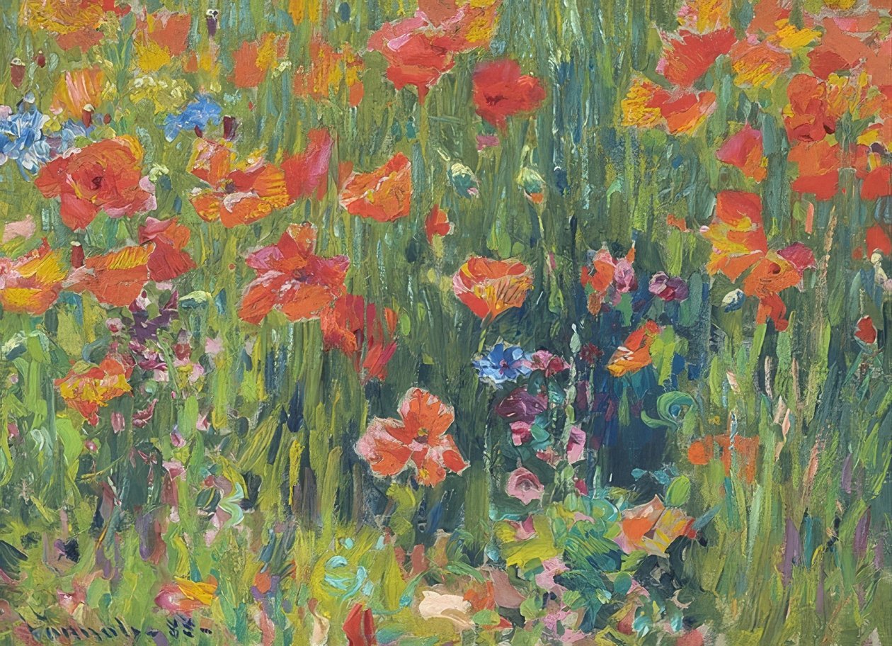 Valmuer. 1888 af Robert William Vonnoh