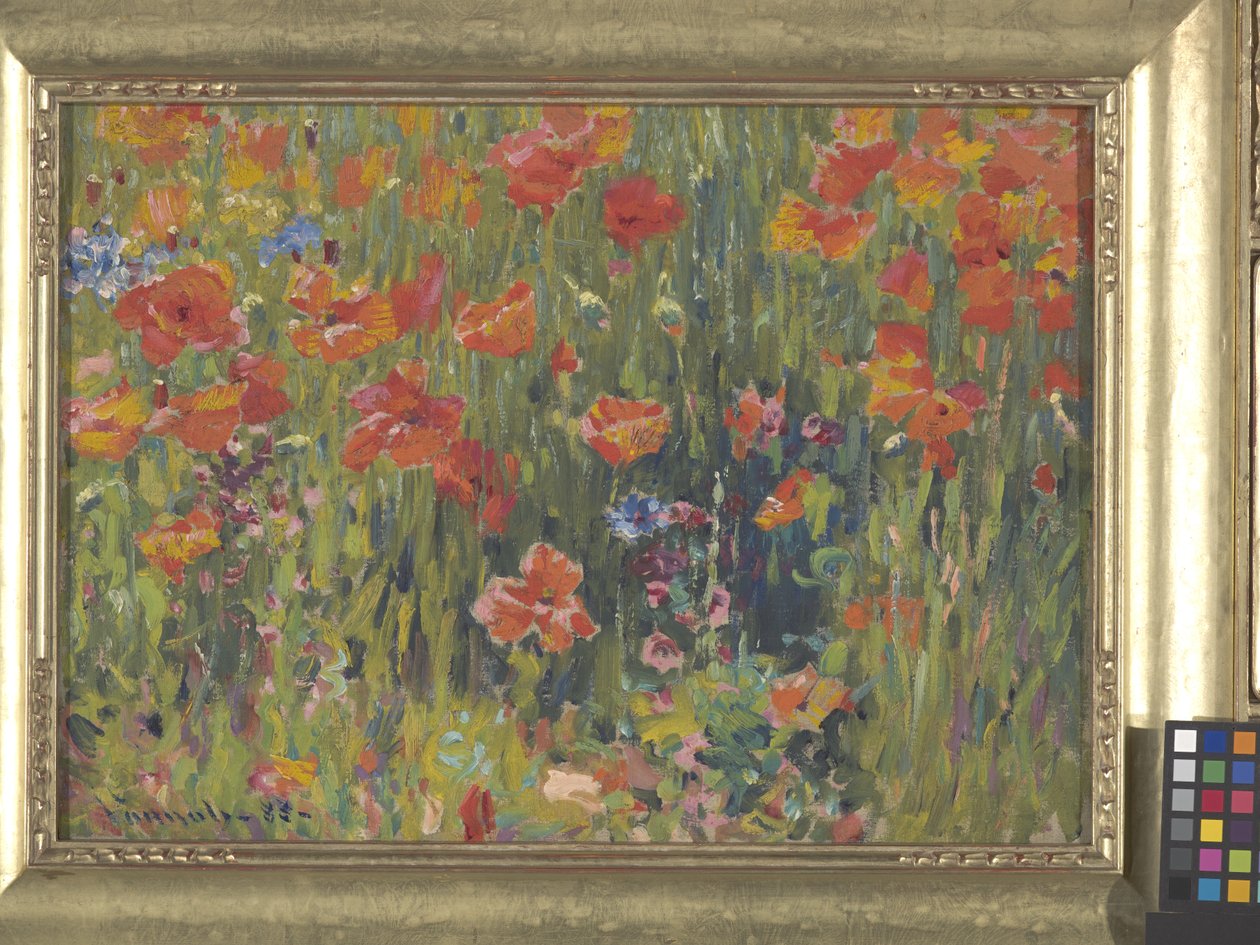 Valmuer (olie på lærred) af Robert William Vonnoh