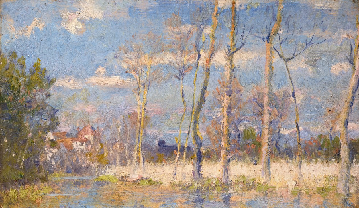 Forårets tidlige dage af Robert William Vonnoh
