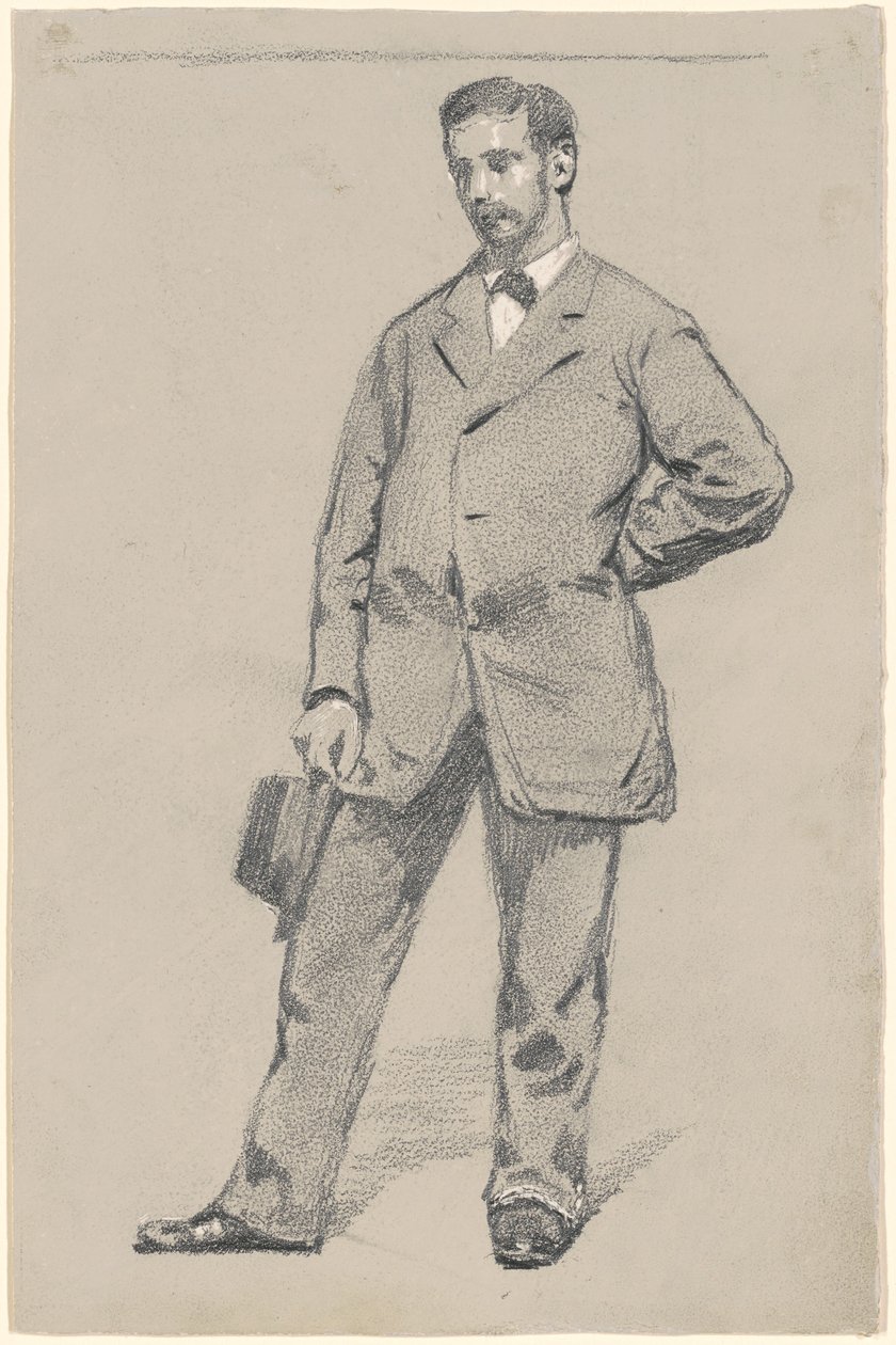 Stående mand af Robert William Vonnoh