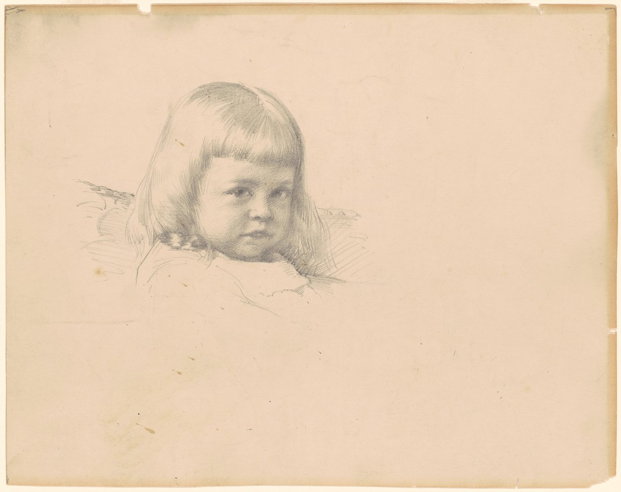Studie til "Portræt af Esther Haydin" af Robert William Vonnoh