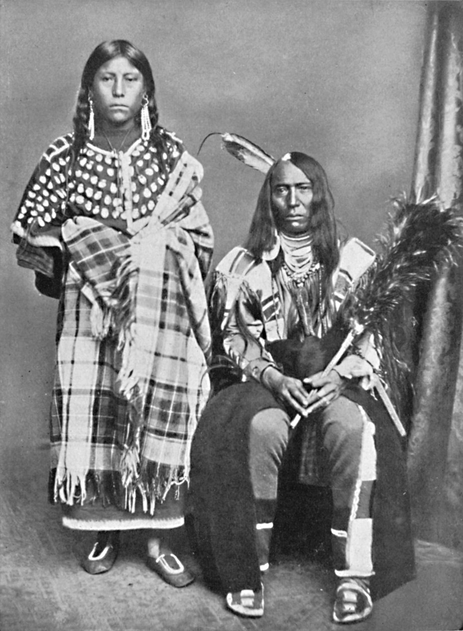 En sioux-høvding og hans squaw, 1912 af Robert Wilson Shufeldt