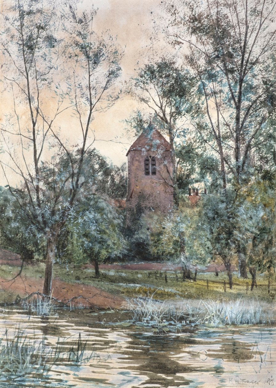 Kirken ved dammen af Robert Winchester Fraser