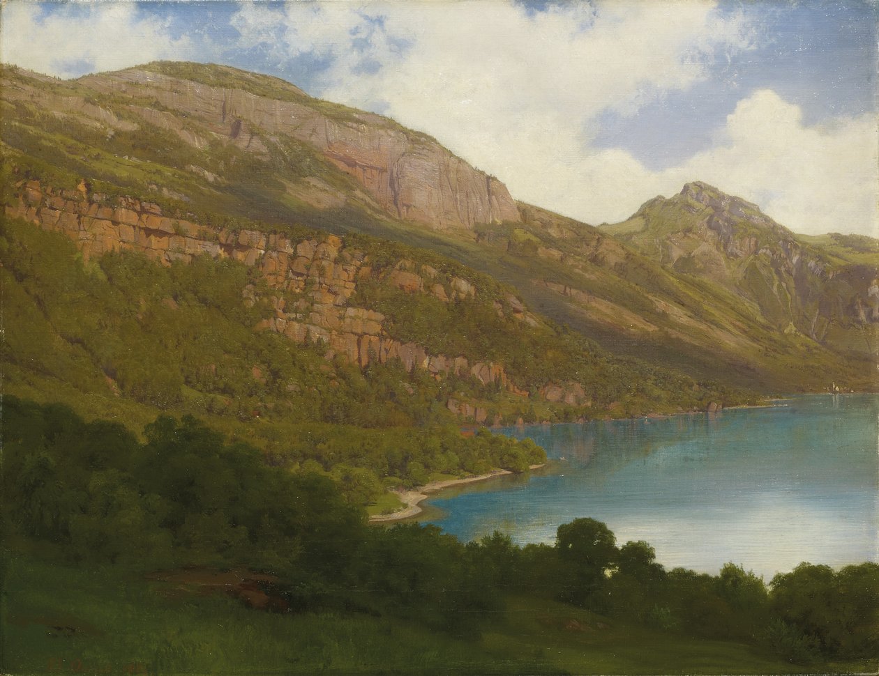 Udsigt fra Rigi med udsigt over Luzern-søen, 1857 af Robert Zund