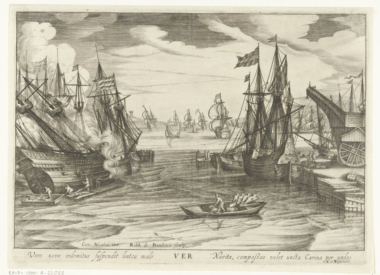 Forår Ver (titel på objekt) The Four Seasons as Seascapes (serietitel) af Robert de Baudous