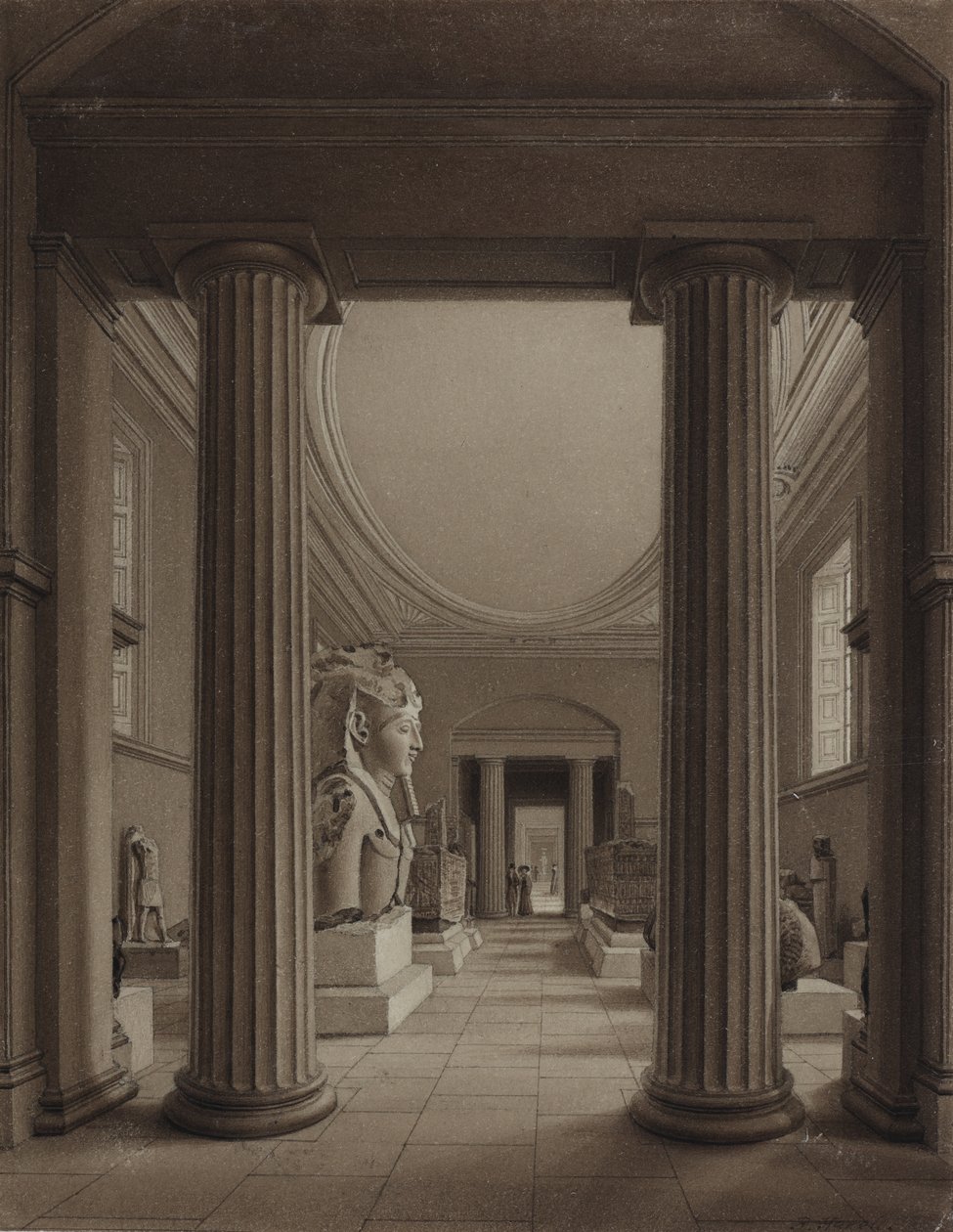 British Museum, ca. 1840 af Robert the Younger Havell