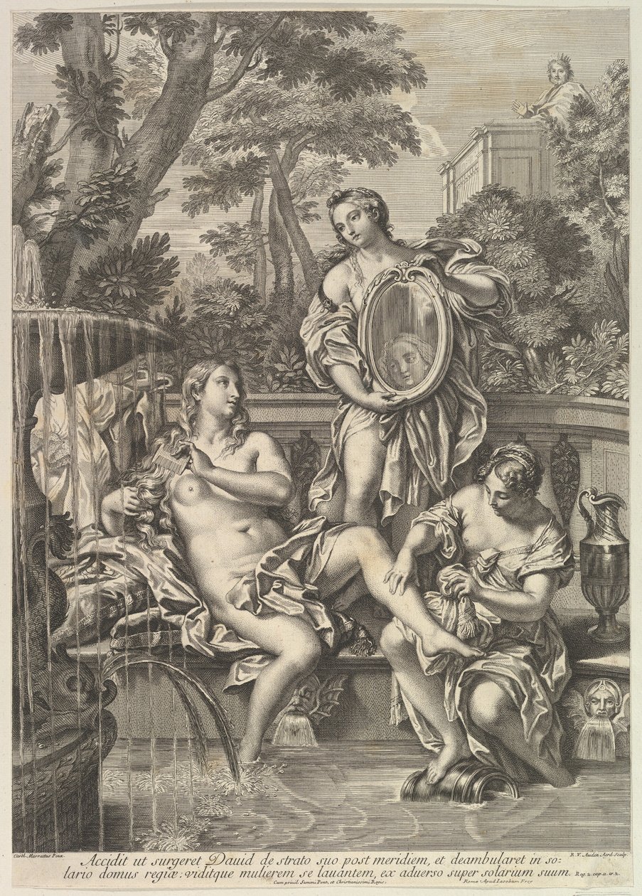 David og Batseba, 1680-1743. af Robert van Audenaerde