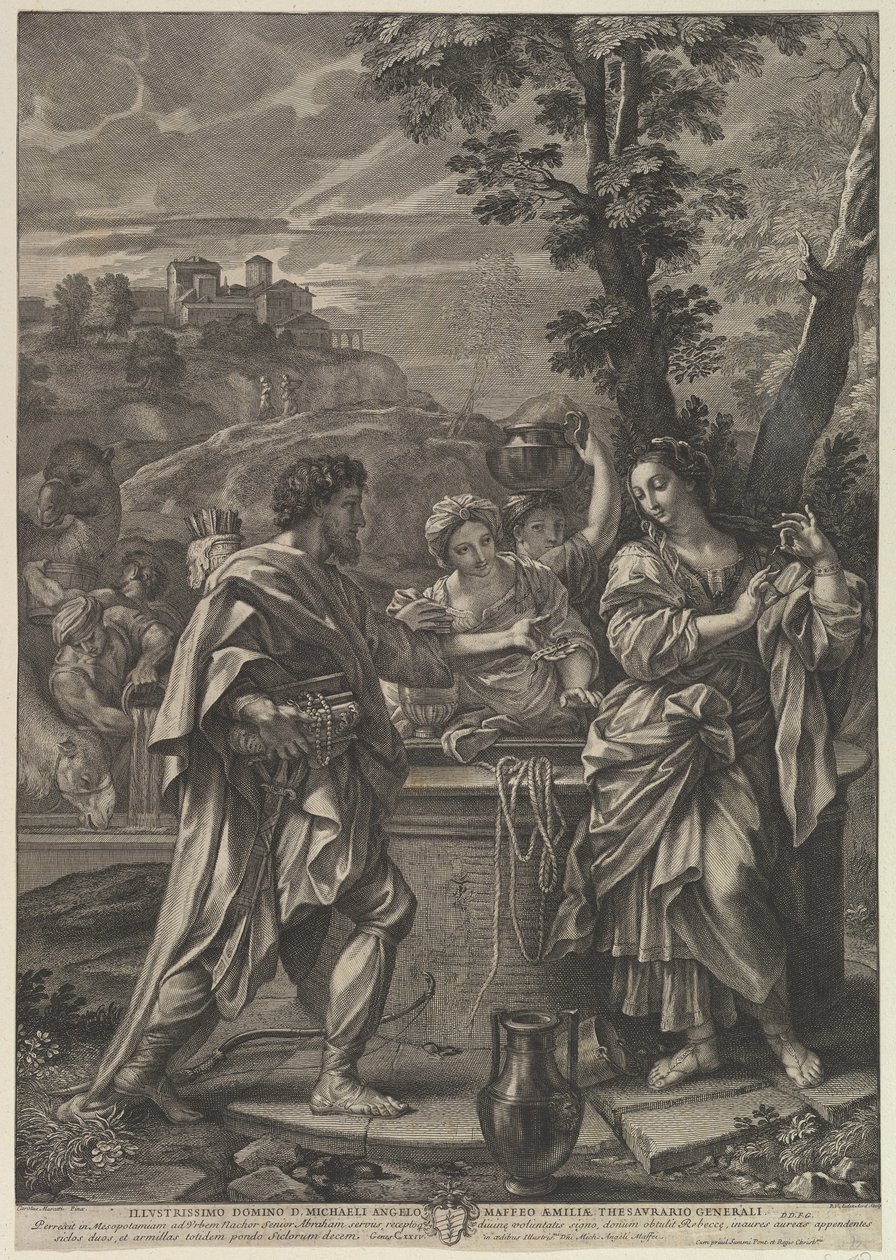 Rebecca ved Brønden. af Robert van Audenaerde