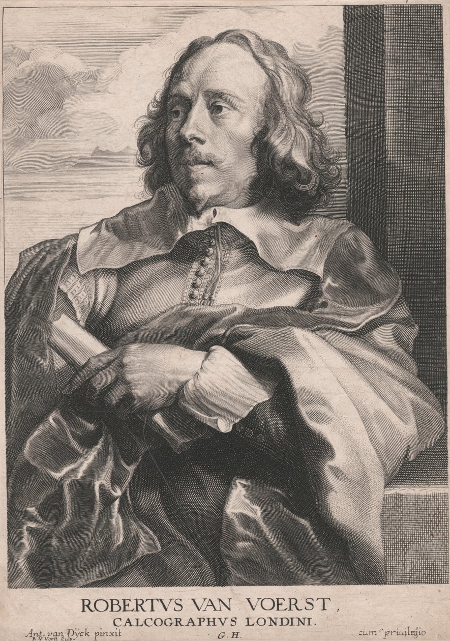 Robert van Voerst, gravør i London af Robert van Voerst