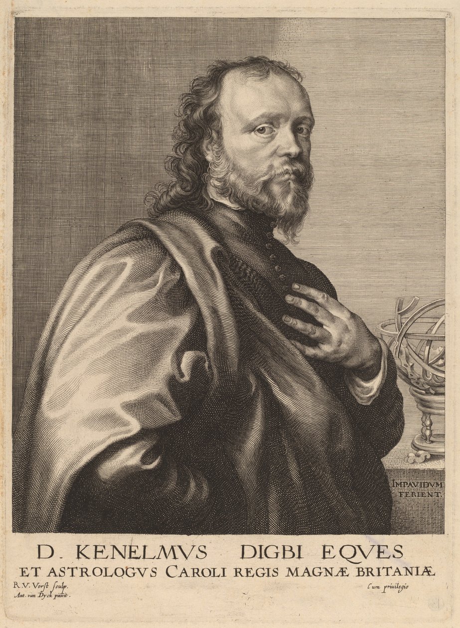 Sir Kenelm Digby af Robert van Voerst after Sir Anthony
